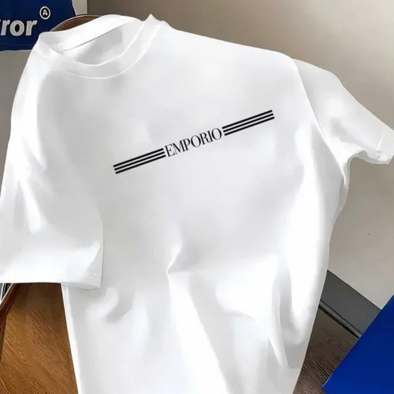 Cotton men's luxury lettered style shirt by My Store