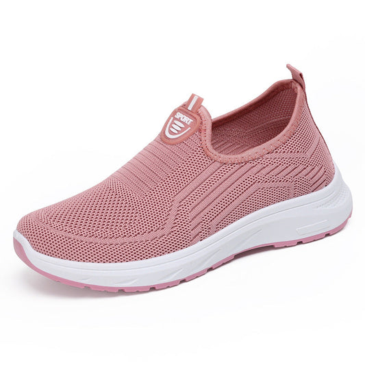 Women's breathable mesh Flyknit single-layer shoes in a lightweight low-top design