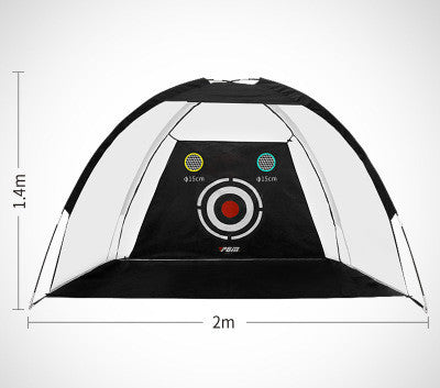 Indoor and outdoor golf practice network with durable netting for golf training shots