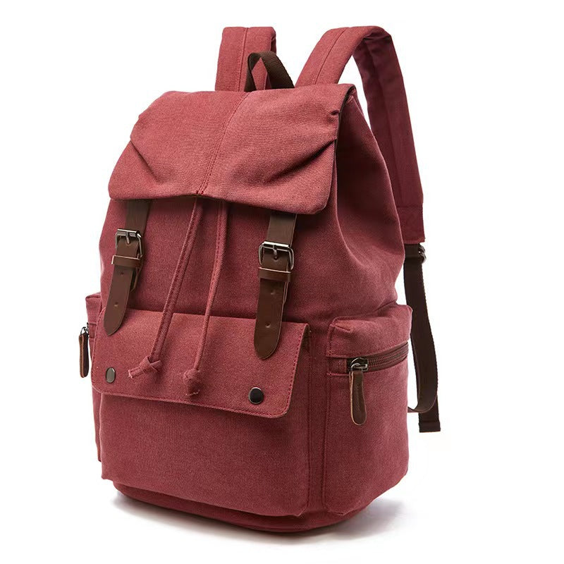 Cross-Border Canvas Student Backpack for Outdoor Travel