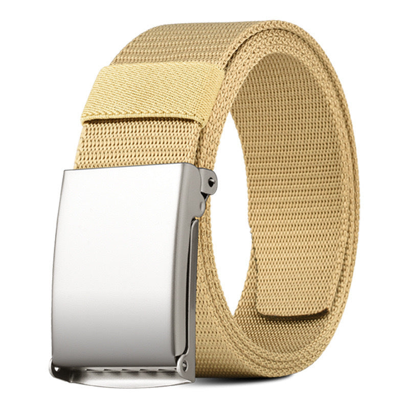 Unisex outdoor nylon business belt with casual waistband design