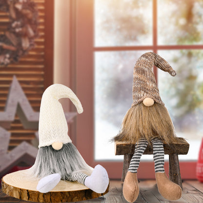 Christmas decorations faceless doll by My Store in festive holiday attire