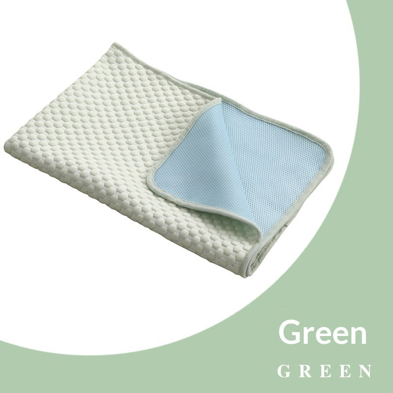 Pet sofa cooling ice silk pad sleeping mat for temperature-lowering comfort