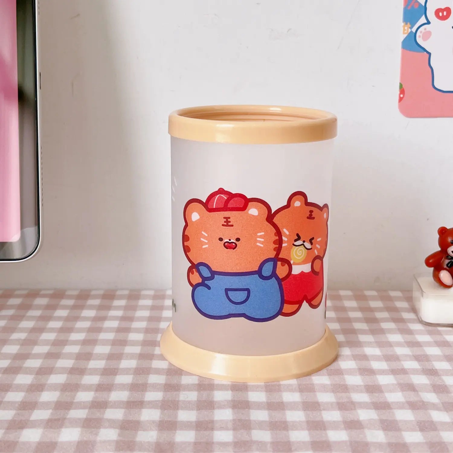 Korean Cute Desktop Storage Organizer with Four Slots