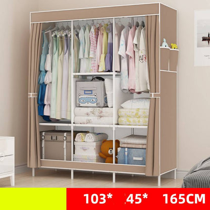 Single dormitory dust-closed wardrobe by My Store, shown as a compact enclosed storage cabinet