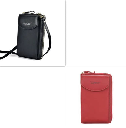 Lux Chic PU leather handbag by BACKUPMYFILESNOW® featuring a sleek design and top handle in black leather.