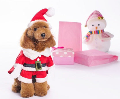 Christmas dog sweatshirt clothes by My Store, festive pet apparel shown from the front