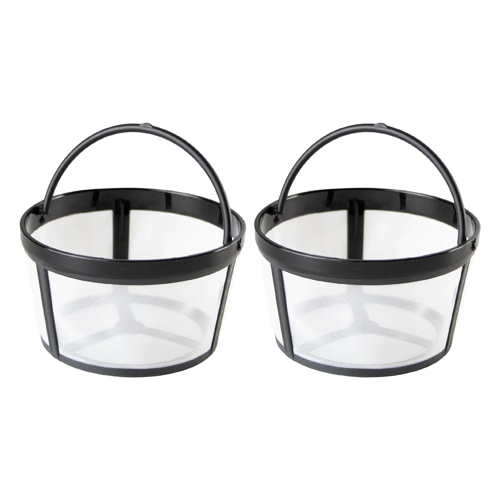 2 Pack Reusable Coffee Filters 4-8 Cup Coffee Filter Basket Nylon Mesh Coffee Filter Replacement with Handle Reusable Coffee Filters for Mr. Coffee Makers and Brewers