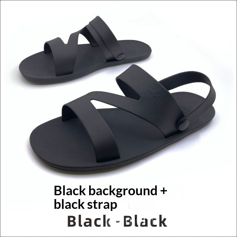 Men's non-slip casual beach sandals, open-toe design with textured sole for water and outdoor wear