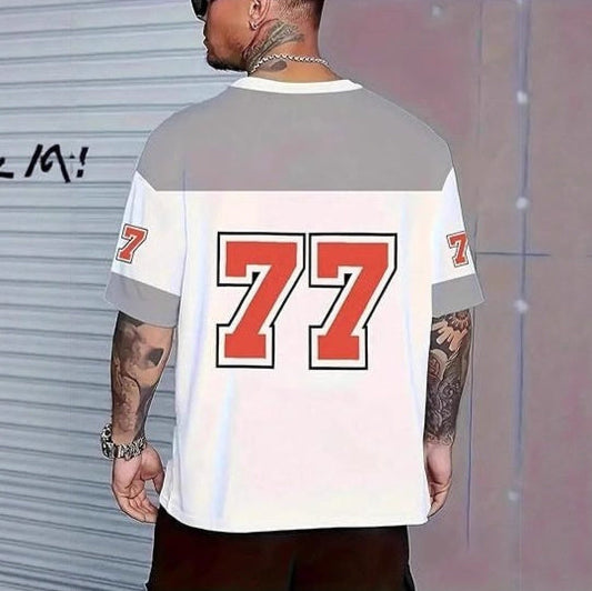 American-style retro fashion 3D digital print top by My Store