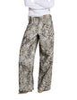 BACKUPMYFILESNOW® Cheetah Charm Y2K wide-leg jeans with cheetah print and trendy design, shown on a model.