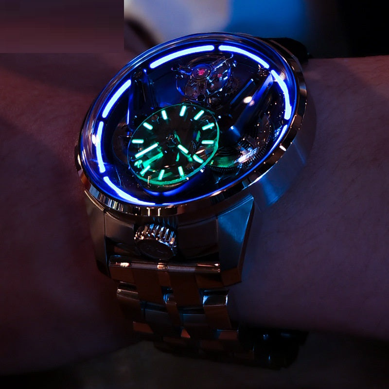 New Armor Tourbillon mechanical watch with detailed dial and luxury wristwatch design