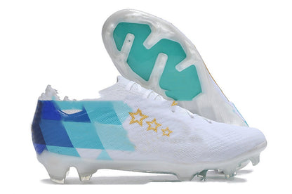 Men's waterproof knitted soccer shoes with built-in air cushion and FG studs