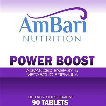 AmBari Nutrition Therma Trim supplement bottle with label, showcasing energy and metabolism support benefits and supplement details.