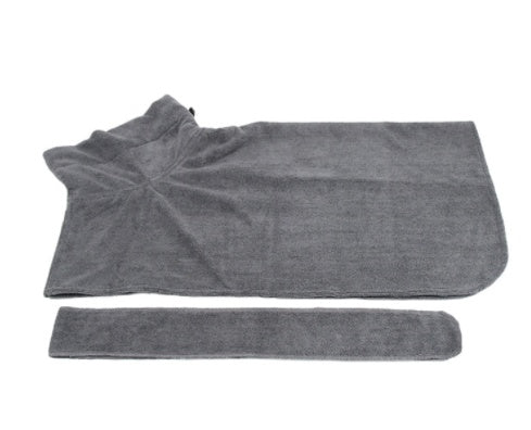 Absorbent microfiber pet bathrobe with waist wrap by My Store