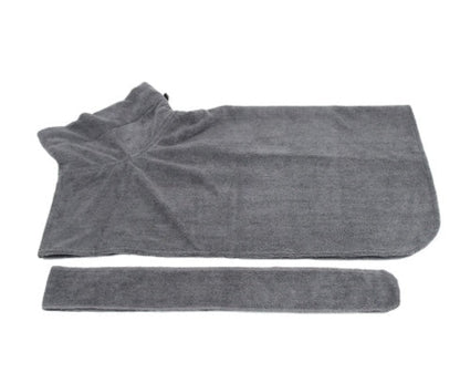 Absorbent microfiber pet bathrobe with waist wrap by My Store