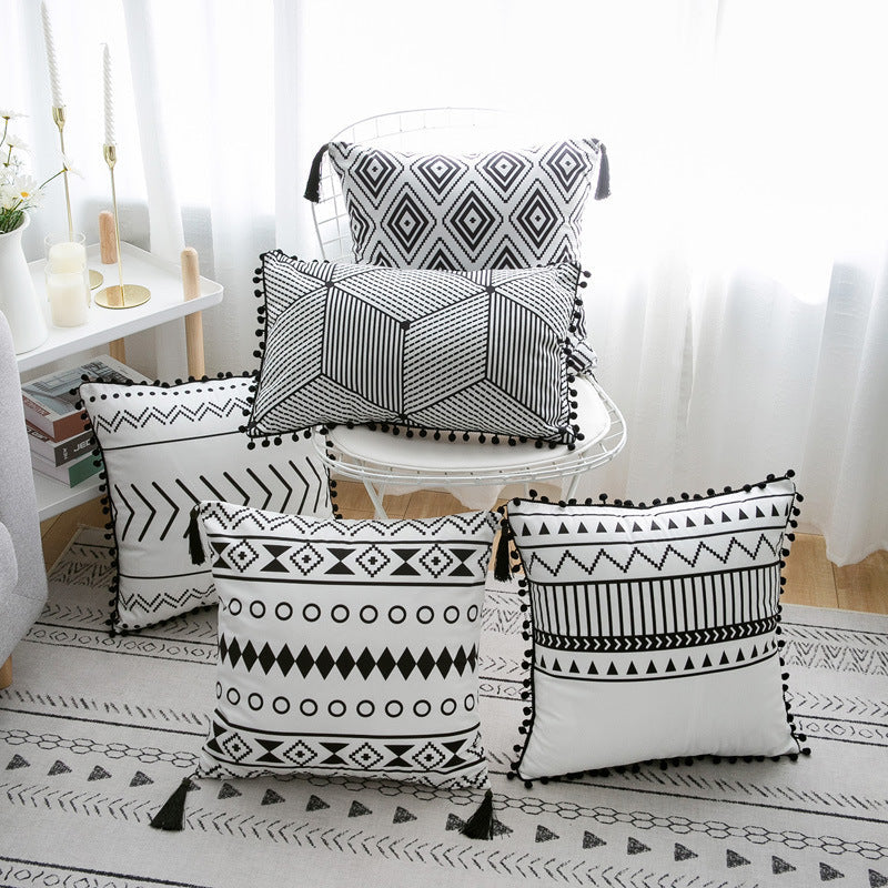 Bohemian National throw pillow by My Store with colorful patterned fabric and textured decorative design