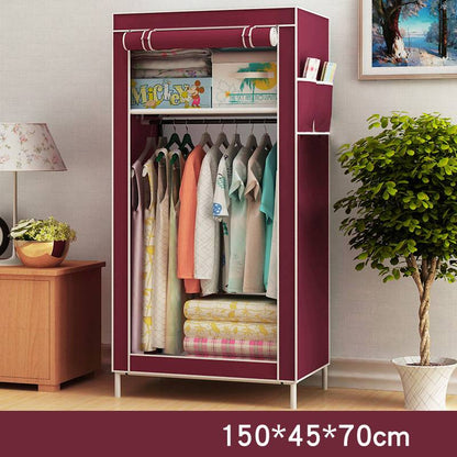 Single dormitory dust-closed wardrobe with compact storage design by My Store