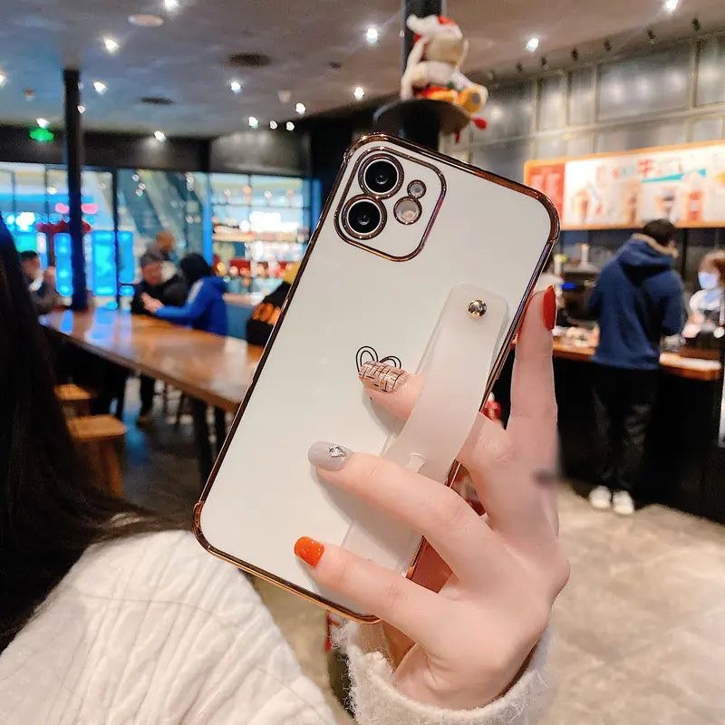 Electroplating Love Case & Wristband for iPhone 12/11 Pro