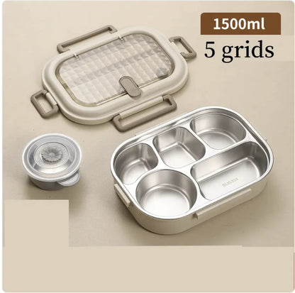 304 Stainless Steel Microwaveable Bento Box