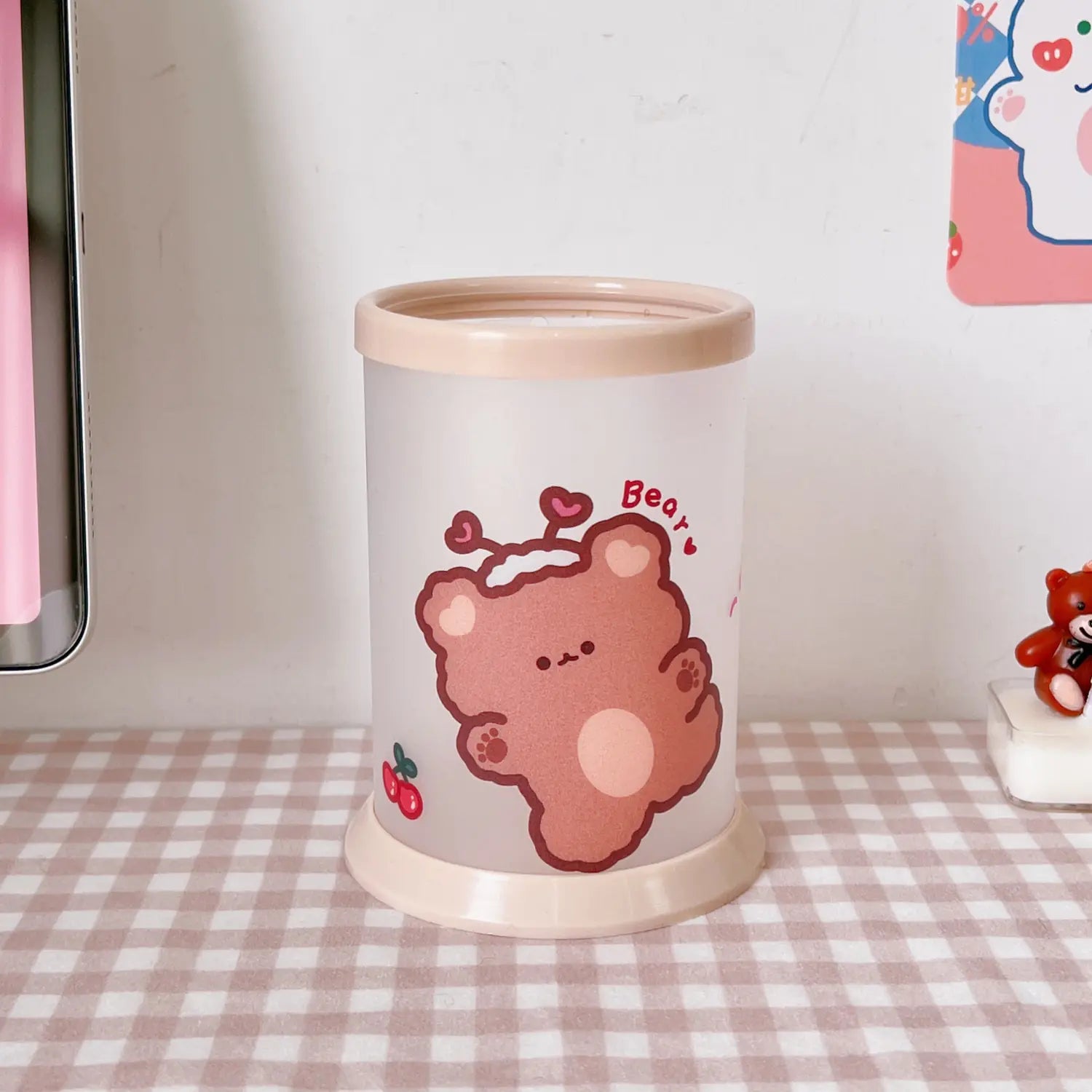 Korean Cute Desktop Storage Organizer with Four Slots