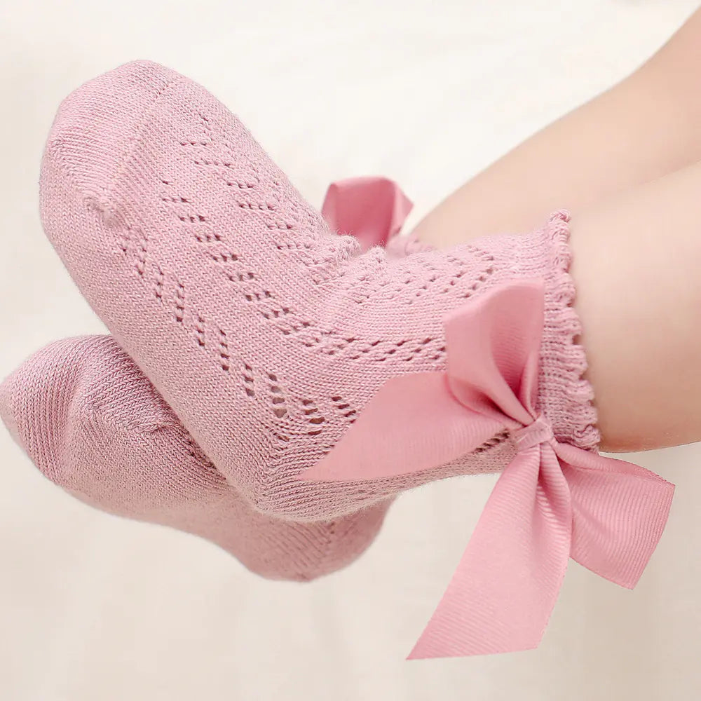 Bowknot Baby Socks for 0-4 Years - Princess Style