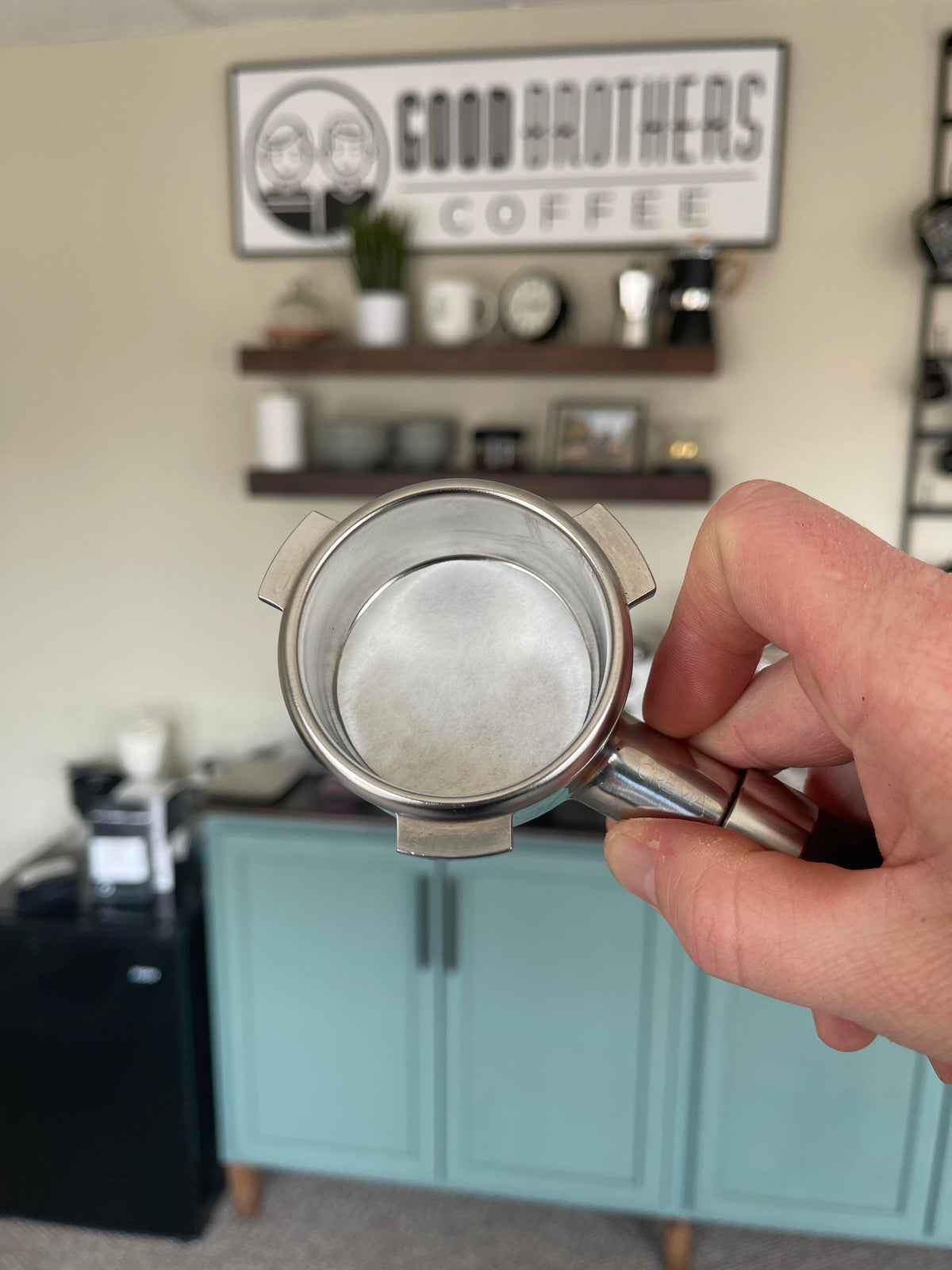 Pack of 100 Good Brothers Coffee LLC. espresso paper filters for brewing rich, flavorful espresso shots.