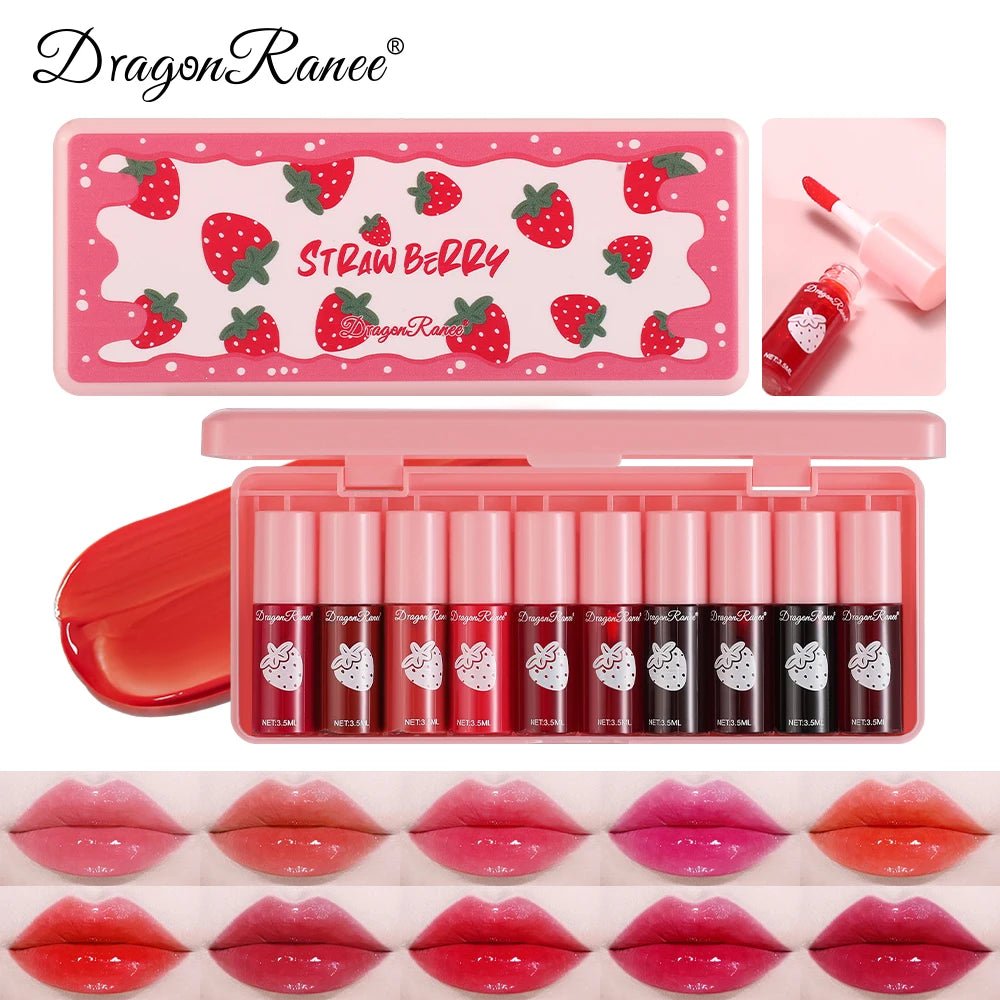 10 Pack Lipstick Water Stain Lip Lotion Lipstick Lasting Color Film Lipstick Water Light Stain Lipstick Water Non fading Lipstic - BACKUPMYFILESNOW.COM®