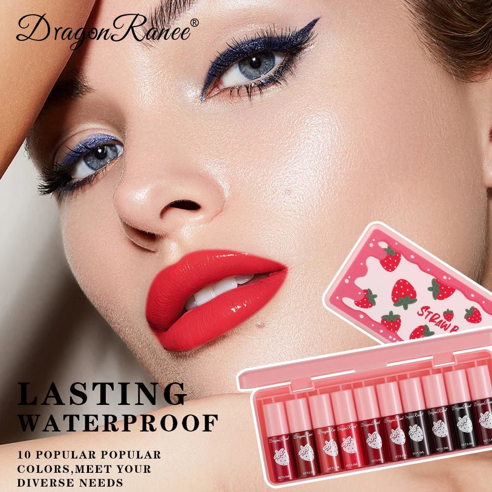 10 Pack Lipstick Water Stain Lip Lotion Lipstick Lasting Color Film Lipstick Water Light Stain Lipstick Water Non fading Lipstic - BACKUPMYFILESNOW.COM®