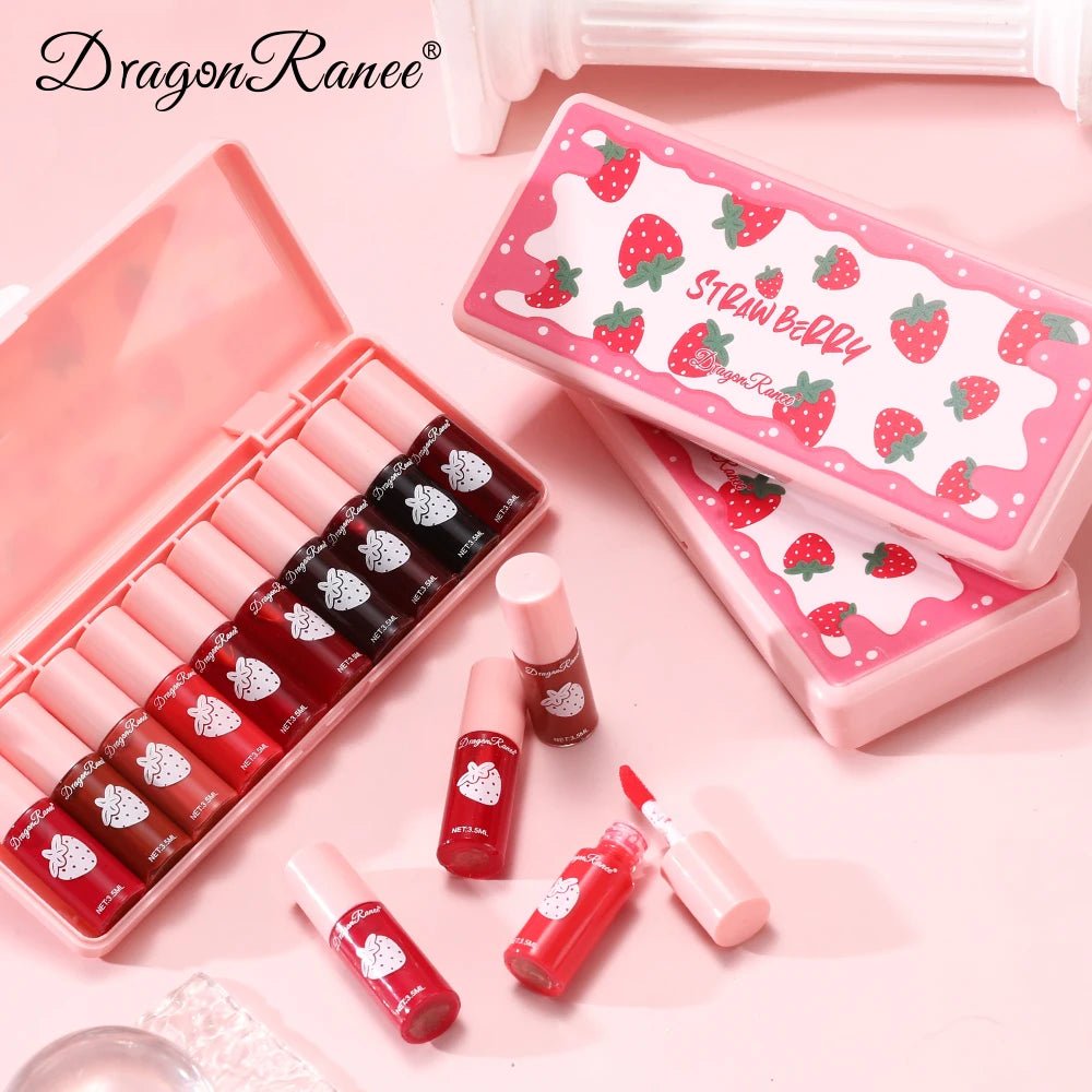 10 Pack Lipstick Water Stain Lip Lotion Lipstick Lasting Color Film Lipstick Water Light Stain Lipstick Water Non fading Lipstic - BACKUPMYFILESNOW.COM®