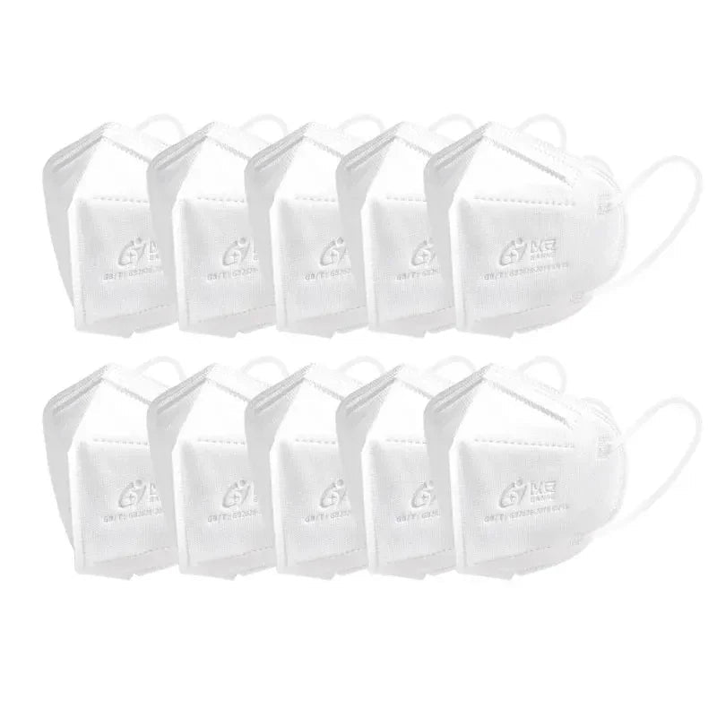 10 Pieces Disposable Protective Mask N95 Face Mask Health Protective Dust and Droplet Prevention Masks Breathable Design Mask - BACKUPMYFILESNOW.COM®