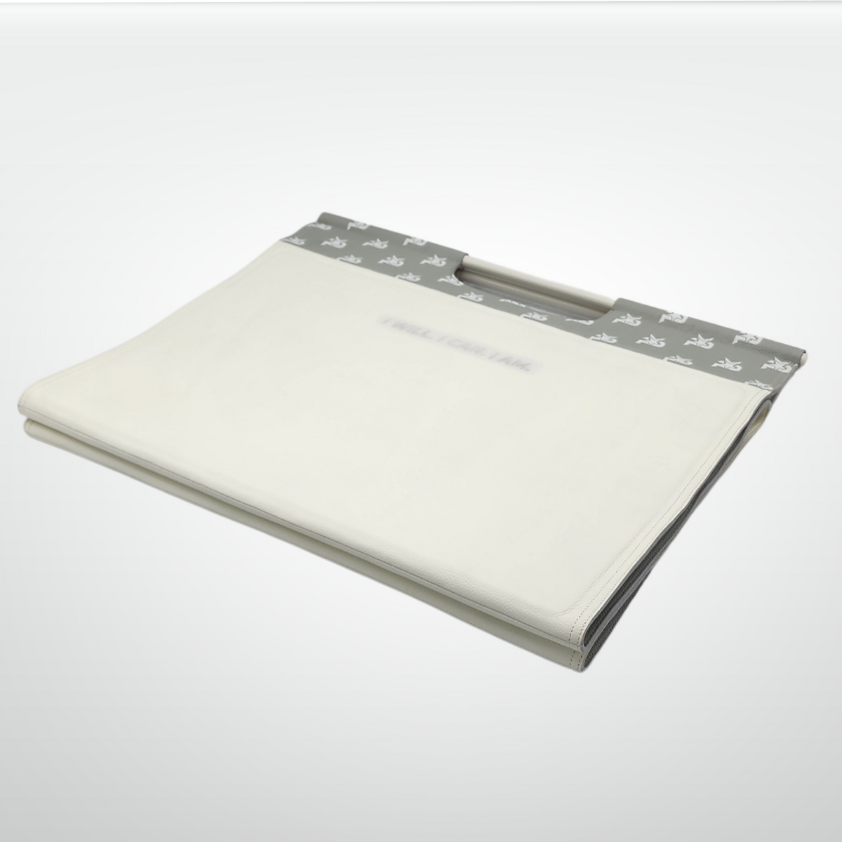 Luxury handcrafted leather fitness mat by iReliev, designed for yoga and exercise with a sleek, durable surface.