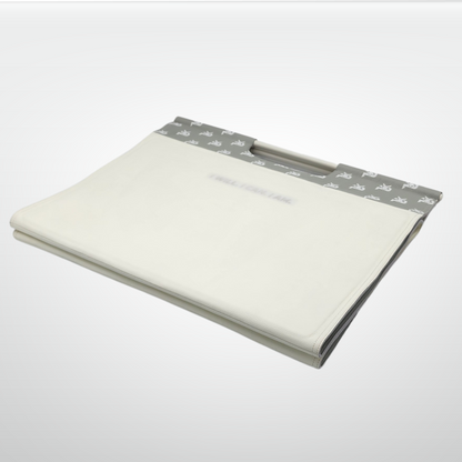 Luxury handcrafted leather fitness mat by iReliev, designed for yoga and exercise with a sleek, durable surface.