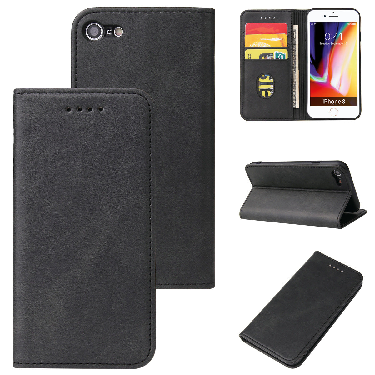 Soft rubber mobile phone holster compatible with Apple devices