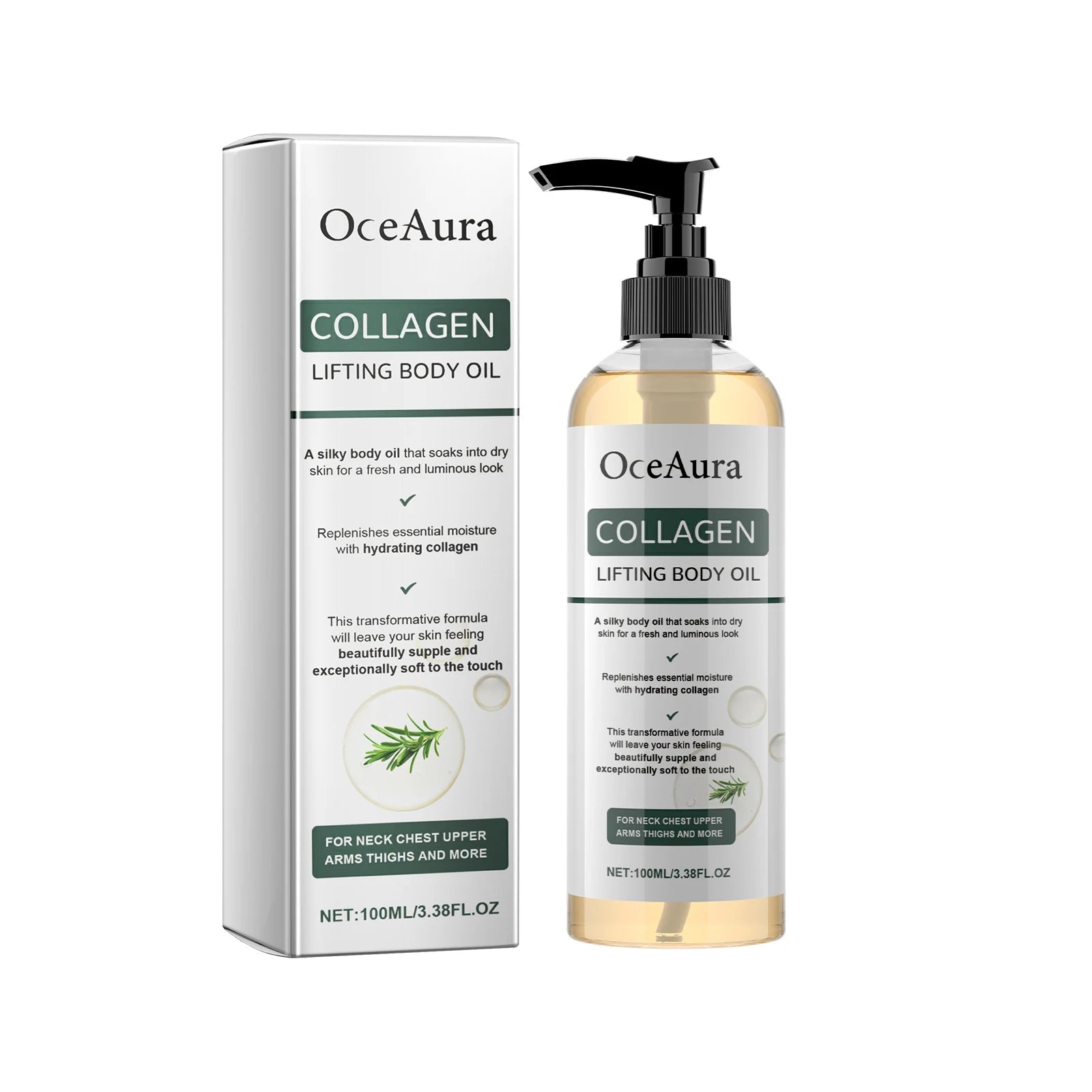 100ML Collagen Body Essence Oil Daily Moisturizing Enhance Skin Elasticity Non - greasy Reduce Dryness Tightening Body Care Oil - BACKUPMYFILESNOW.COM®