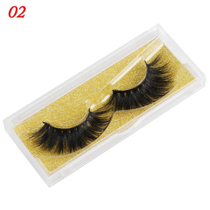 25mm wispy fluffy mink eyelashes, soft curled false lashes in a reusable strip style