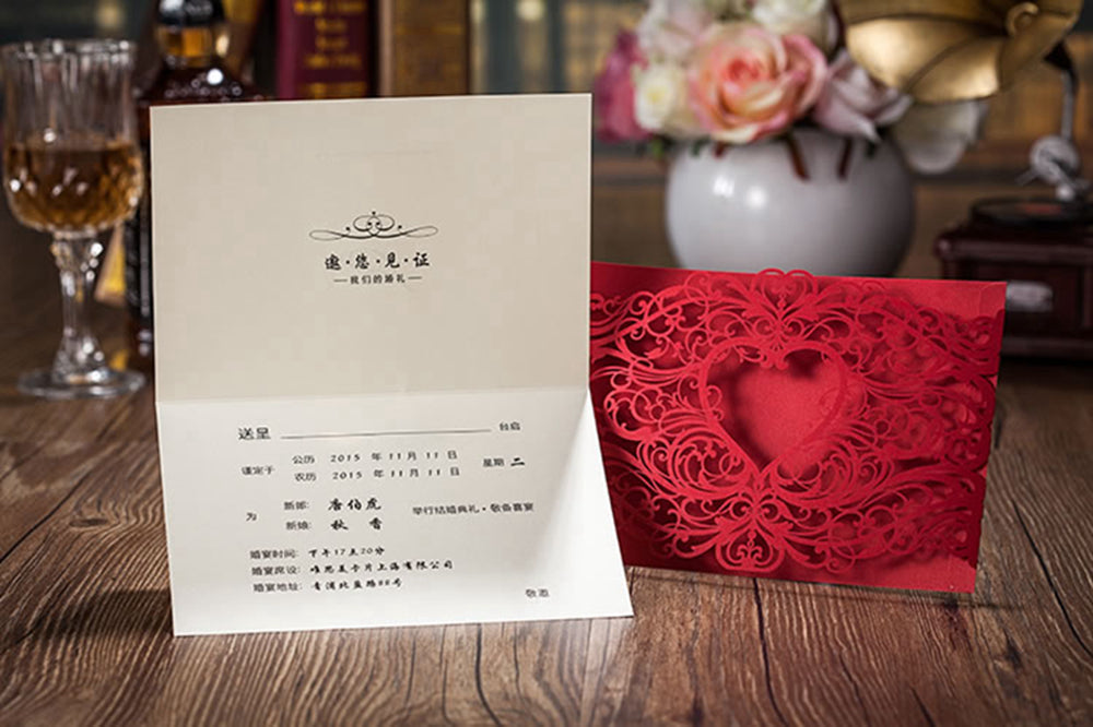 Personalized custom invitation card by Type 7, featuring a customizable design and printed event details