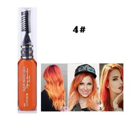 Temporary hair dye mascara wand for quick, colorful hair touch-ups, My Store brand