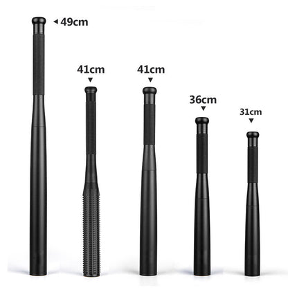 Flashlight with defensive baseball bat, black handheld design by My Store