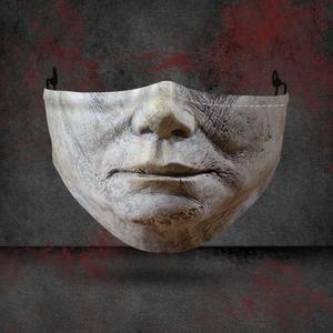 Explosive Halloween mask displayed, featuring a bold spooky design from My Store