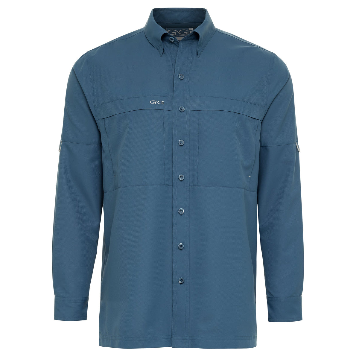 GameGuard Wahoo Original Shirt in long sleeve, featuring a casual design with the brand logo on the front, laid flat.