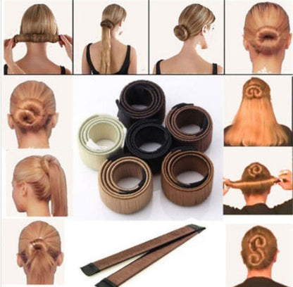 Magic French Twist hair bun maker for creating an elegant twisted updo hairstyle
