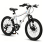 20-inch GBruno Store kids mountain bike with 7-speed gears and front suspension, suitable for young riders on rugged trails