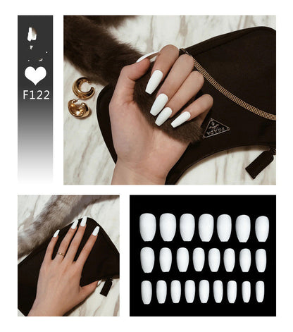 Ballet-style nail art scrub fake nails in a sleek, polished design by My Store