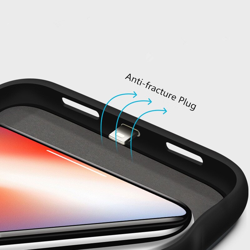 Back clip battery power bank compatible with Apple iPhone mobile phones