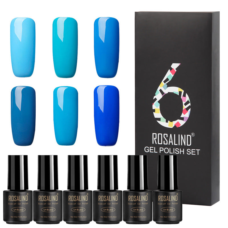 Six Fine nail polish bottles in assorted colors by My Store