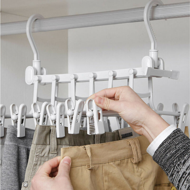 Space Saver Magic hanging clothes hanger rack, compact multi-tier organizer for closets