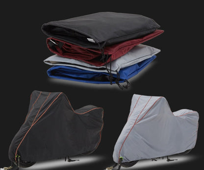 Thick motorcycle cover by My Store shown in a protective fitted design