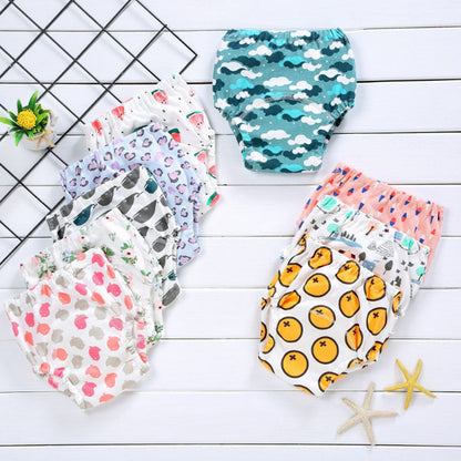 Baby absorbent underwear by My Store displayed flat, showing soft fabric and full-coverage design