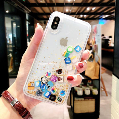 Glittering mobile phone case by My Store with sparkling glitter finish